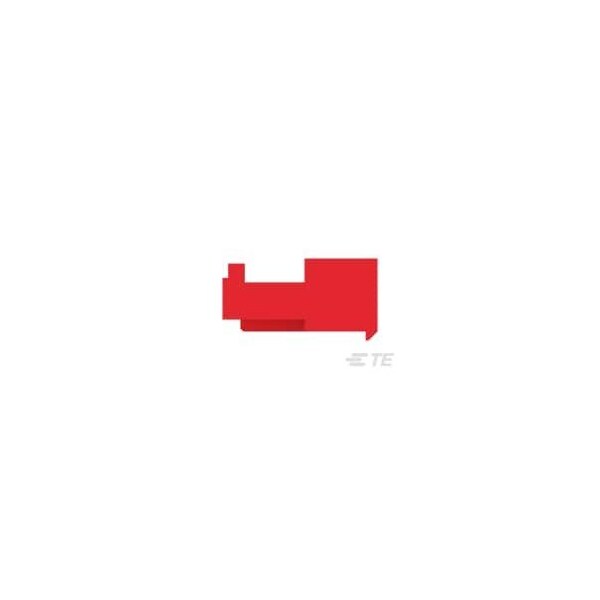 Te Connectivity Headers & Wire Housings 4P 22Awg Tin Clsd With Tab W/Red Strpe - 3-643813-4