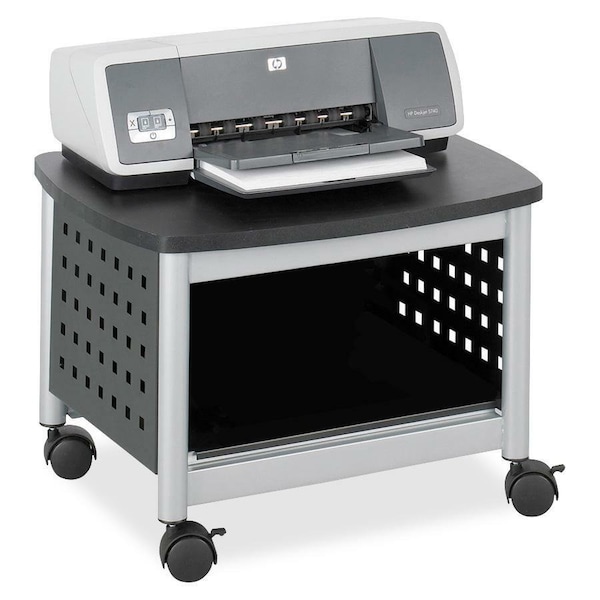 Safco Machine Stand, Under Desk, 20-1/4"x16-1/2"x14-1/2", Black - SAF1855BL