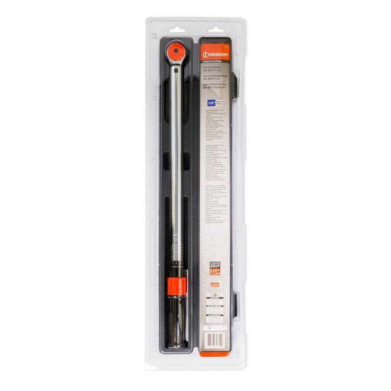 Crescent 1/2 in. 50 ft. lbs. - 250 ft. lbs. 70-340 Nm Micrometer Torque Wrench - CRTW12