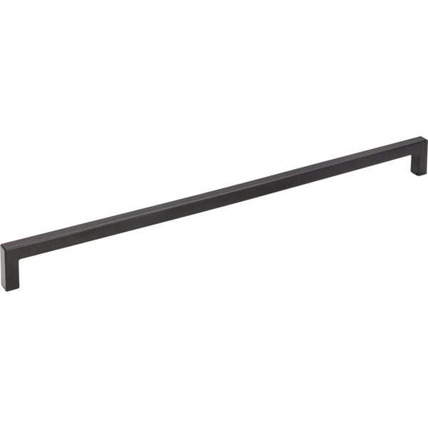 Elements By Hardware Resources 320 mm Center-to-Center Matte Black Square Stanton Cabinet Bar Pull - 625-320MB