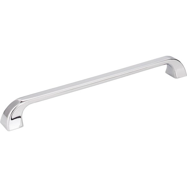 Jeffrey Alexander 224 mm Center-to-Center Polished Chrome Square Marlo Cabinet Pull - 972-224PC