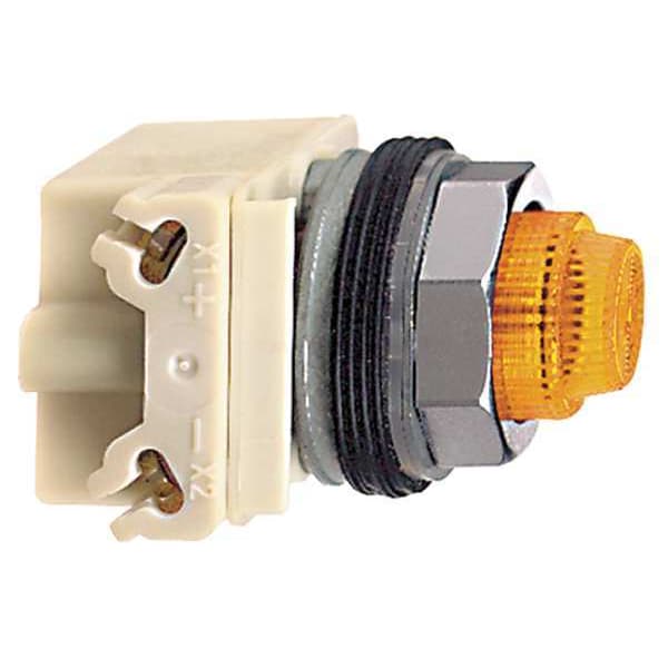 Indicador piloto Schneider Electric, LED, ámbar, 120V, lente Fresnel - 9001KP38LYA31