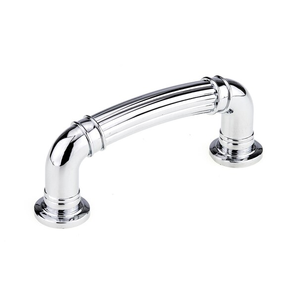 Richelieu 3 in (76.2 mm) Center-to-Center Chrome Traditional Drawer Pull - BP88183140