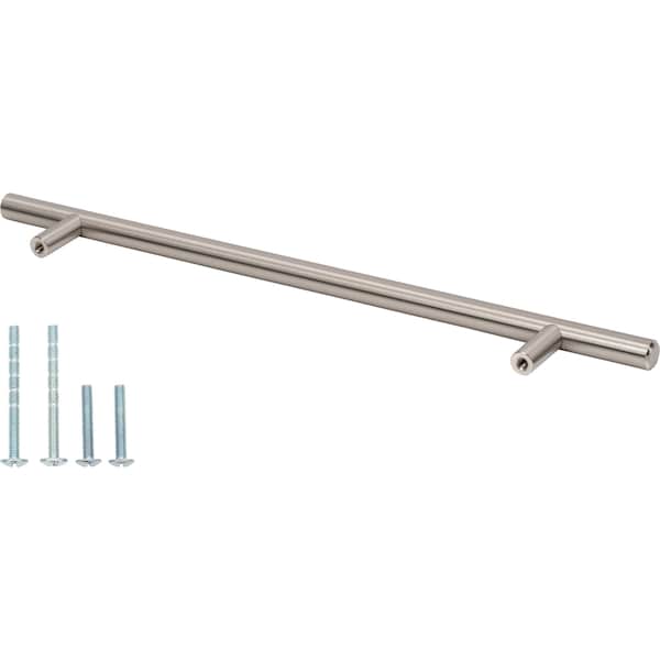 Designperfect 8-13/16'' Center-to-Center Cabinet Bar Pull, Brushed Satin Nickel, 10PK - DPA10T207SNB