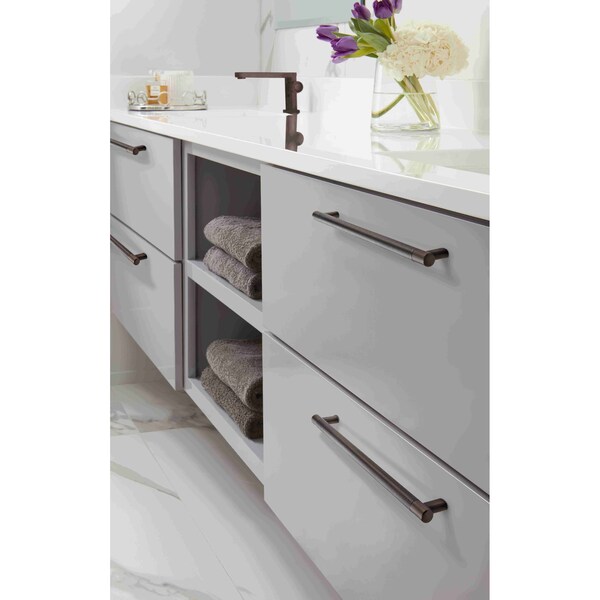 Amerock Bronx 12-5/8 in 320 mm Center-to-Center Oil Rubbed Bronze Cabinet Pull - BP36561ORB
