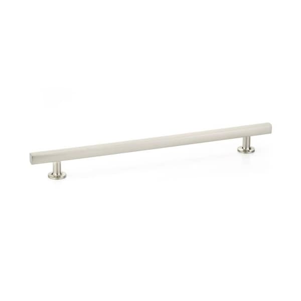 Emtek Freestone Cabinet Pull with 10 in Center to Center Satin Nickel Finish - 86677US15
