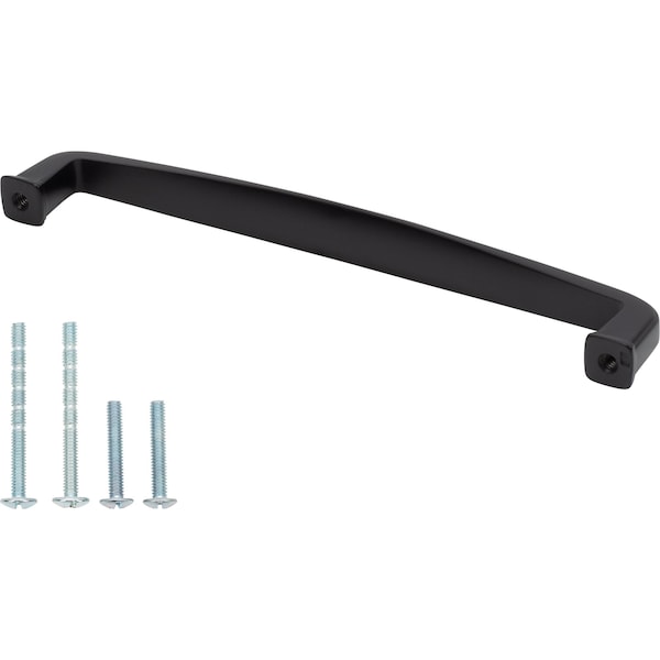 Designperfect 6-5/16'' Center-to-Center Handle Pull, Matte/Flat Black, 25PK - DPA25S875BLK