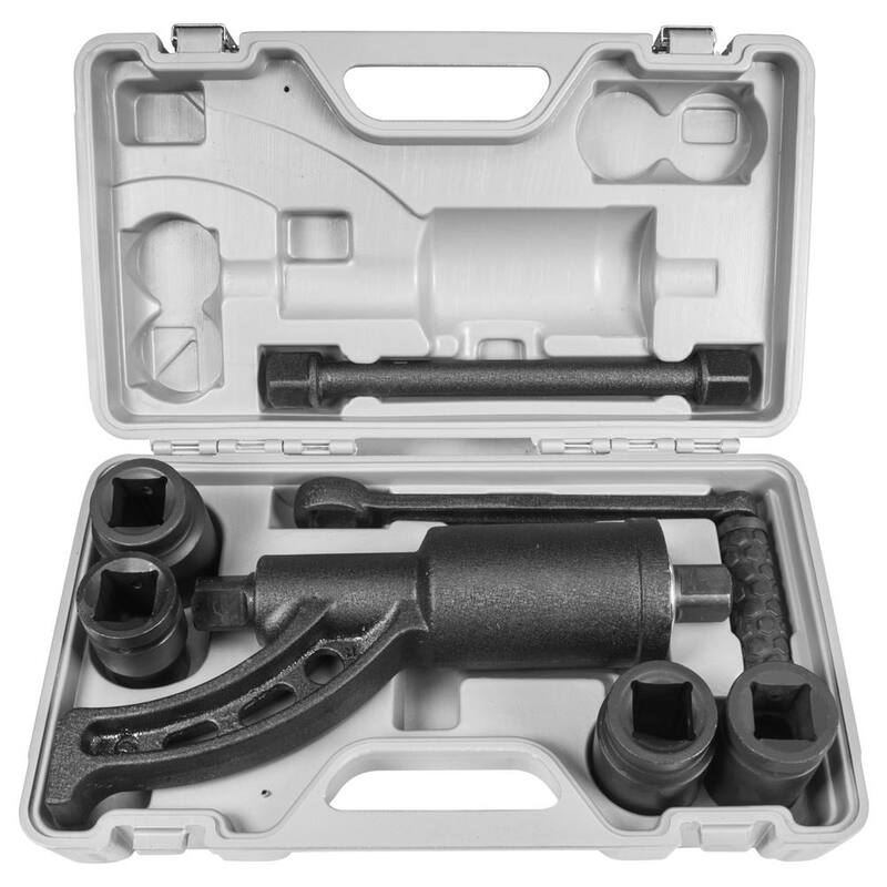 XtremepowerUS Heavy-Duty 33 mm CR-V Lug Nut Remover Wrench Torque Multiplier with 5400 NM Socket (4-Piece) - 18855-H