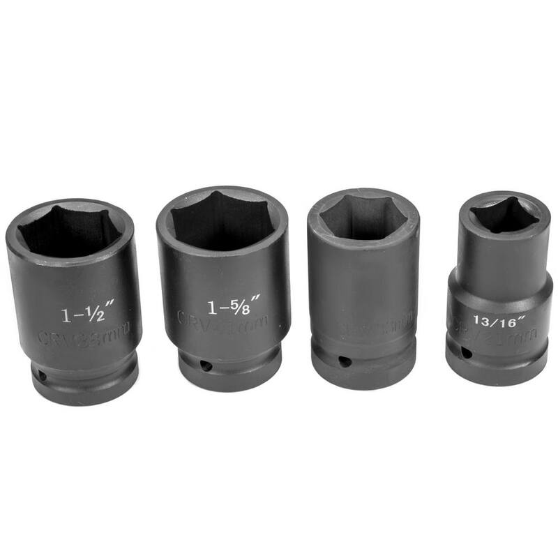 XtremepowerUS Heavy-Duty 33 mm CR-V Lug Nut Remover Wrench Torque Multiplier with 5400 NM Socket (4-Piece) - 18855-H