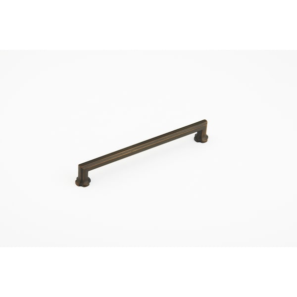 Schaub 8in Center to Center Empire Cabinet Pull Ancient Bronze Finish - 879-ABZ
