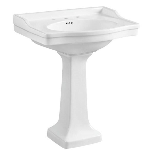 Kingston Kingston VPB3308 Porcelain Pedestal Sink; White - 35.44 x 21.63 x 29.94 in. - VPB3308