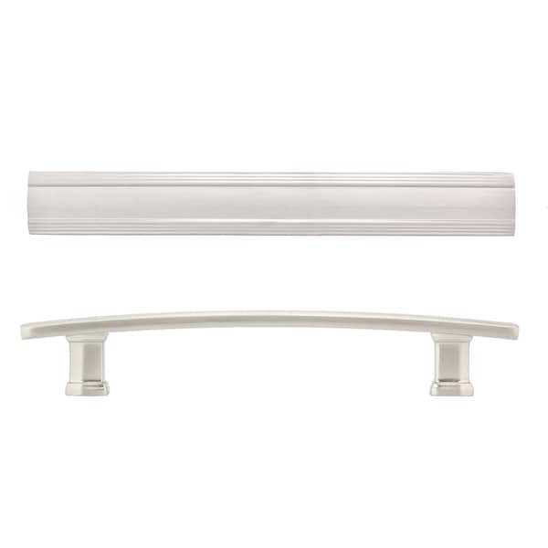 Richelieu 5-1/16 in. (128 mm) Center-to-Center Brushed Nickel Transitional Drawer Pull - BP7070128195