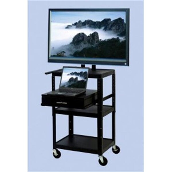 Vti Manufacturing VTI Manufacturing FPC4226E Adjustable cart for up to 32 in. flat panel TV w pull out shelf - FPC4226E