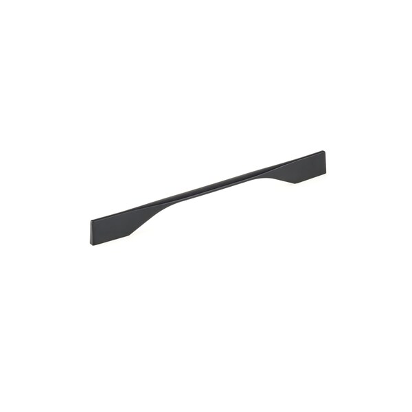 Richelieu 8 13/16 in to 10 1/8 in (224 mm to 256 mm) Matte Black Contemporary Drawer Pull - BP9253256900