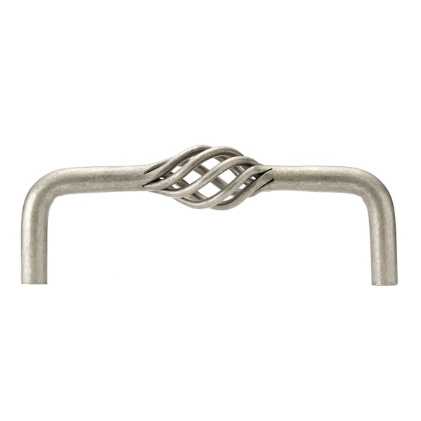Richelieu 4 in (102 mm) Center-to-Center Natural Iron Traditional Drawer Pull - BP106100908