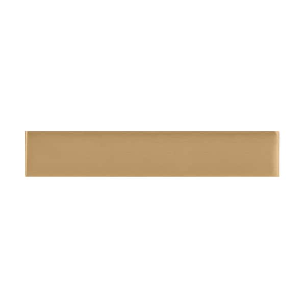 Richelieu 5/8 in (16 mm) Center-to-Center Brushed Gold Contemporary Cabinet Pull - 79761699165