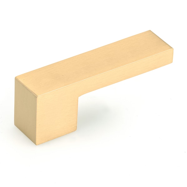 Richelieu 5/8 in (16 mm) Center-to-Center Brushed Gold Contemporary Cabinet Pull - 79761699165