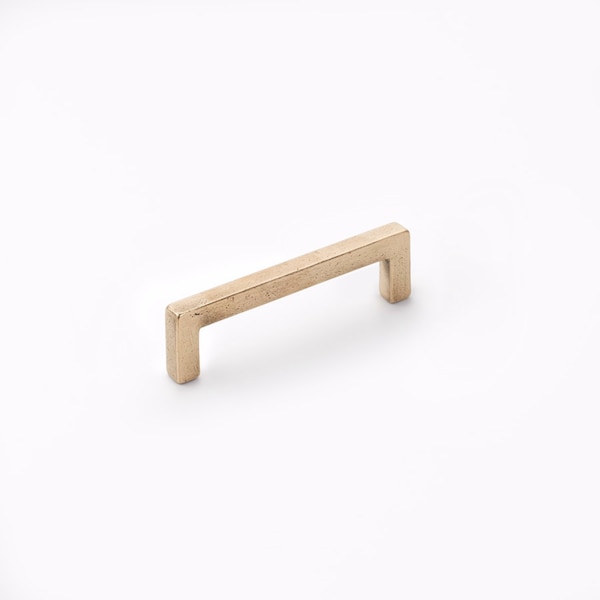 Schaub 3-1/2in Center to Center Vinci Cabinet Pull Natural Bronze Finish - 788-35-NB