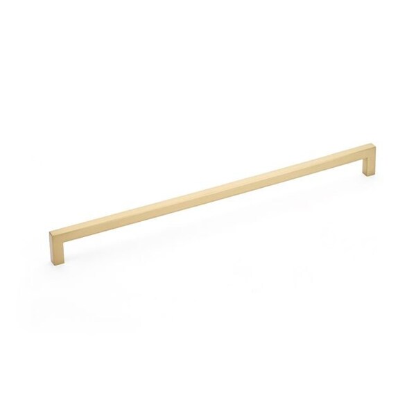 Emtek Warwick Cabinet Pull with 12 in Center to Center Satin Brass Finish - 86710US4