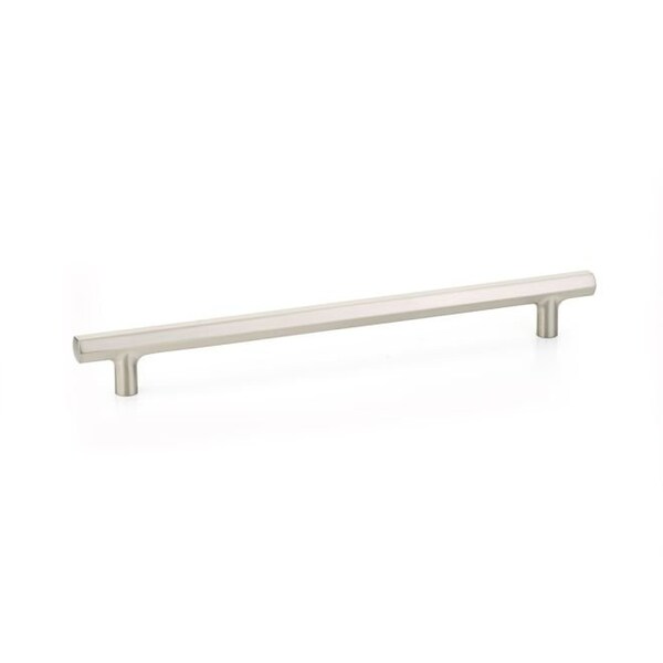 Emtek Mod Hex Cabinet Pull with 10 in Center to Center Satin Nickel Finish - 86680US15