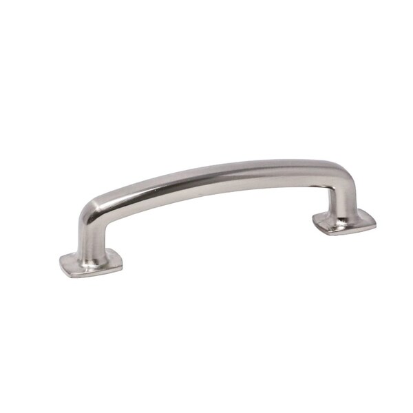 Pride Industrial 4-1/2in Vail Cabinet Pull with 3-3/4in Center to Center Satin Nickel Finish - P86373SN