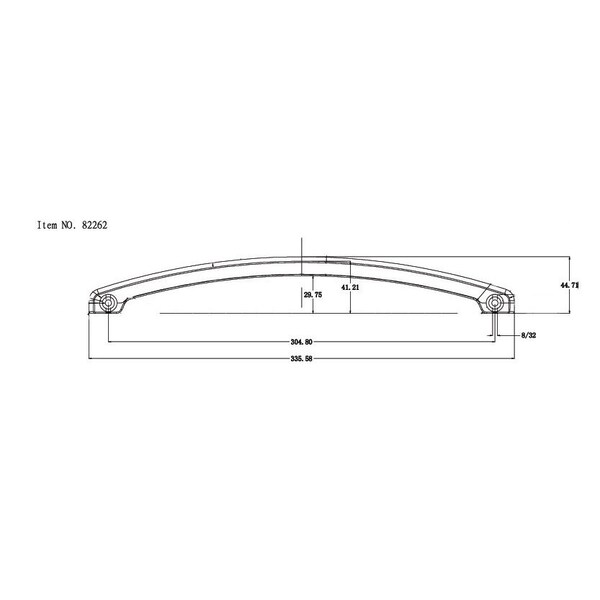 Richelieu 12 in. (305 mm) Center-to-Center Brushed Oil-Rubbed Bronze Traditional Drawer Pull - BP82262BORB