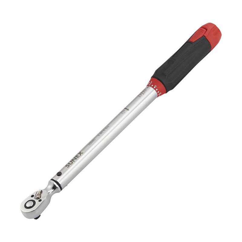 SUNEX TOOLS 3/8 in. Drive 5 ft./lbs. to 80 ft./lbs. Indexing Torque Wrench - 30580