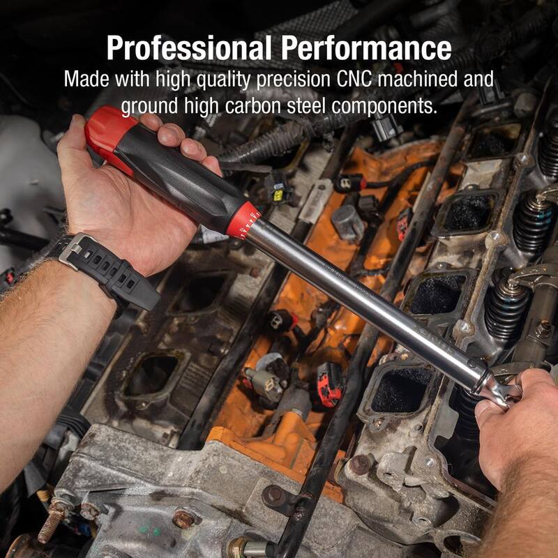 SUNEX TOOLS 3/8 in. Drive 5 ft./lbs. to 80 ft./lbs. Indexing Torque Wrench - 30580