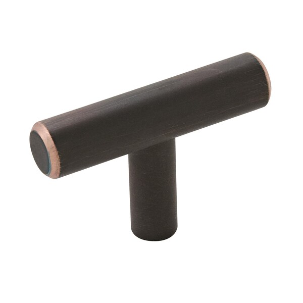 Amerock Bar Pulls 1-15/16 in 49 mm Length Oil-Rubbed Bronze Cabinet Knob, 10PK - 10BX19009ORB