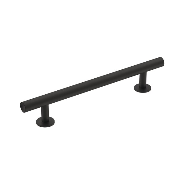 Amerock Radius 5-1/16 in 128 mm Center-to-Center Matte Black Cabinet Pull - BP36866FB
