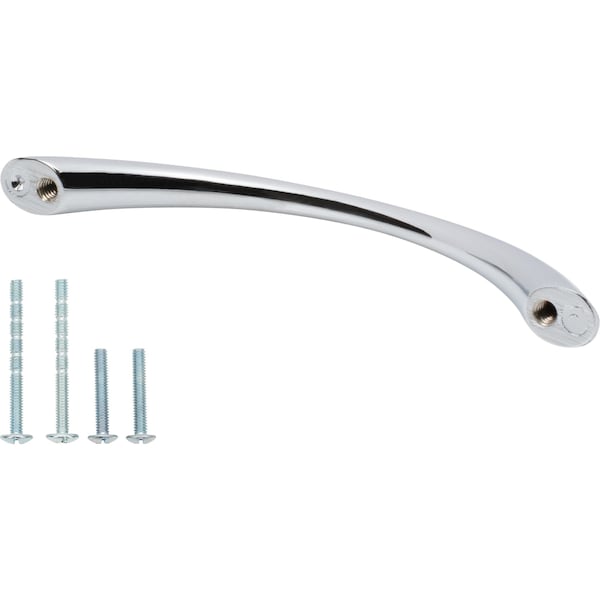 Designperfect 3-3/4'' Center-to-Center Arch Pull, Polished Chrome - DPA-H383PC