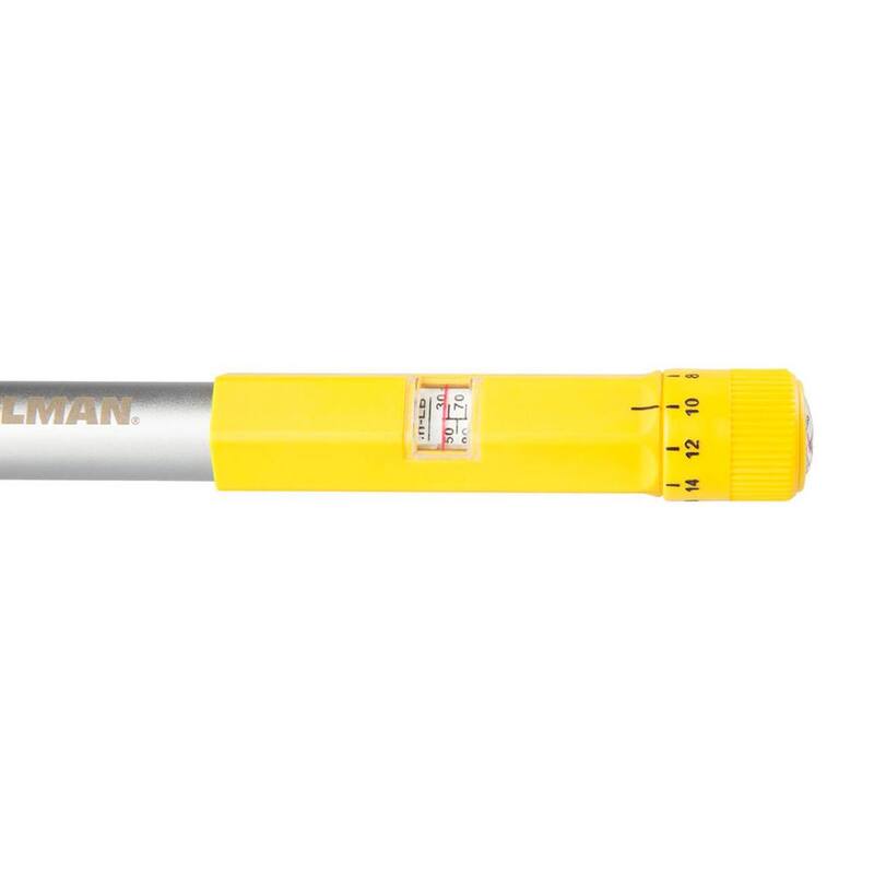Steelman 1/4 in. Drive 30 in./lbs. - 150 in./lbs. Micro-Adjustable Torque Wrench - 96249