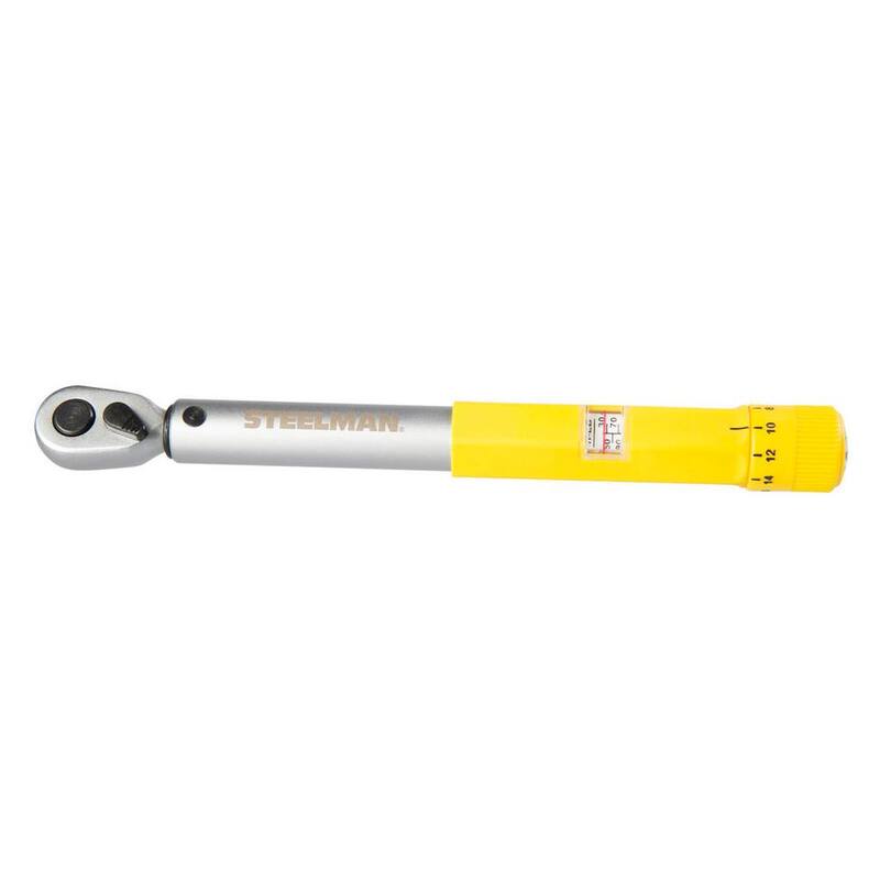 Steelman 1/4 in. Drive 30 in./lbs. - 150 in./lbs. Micro-Adjustable Torque Wrench - 96249