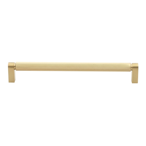 Gliderite Hardware 8-3/4 in. Center to Center Knurled Bar Pull Satin Gold, 5PK - 4788-224-SG-5