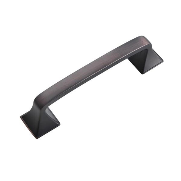 Utopia Alley Brax Cabinet Pull Handle Oil Rubbed Bronze 3 3/4 inch Center To Center - HW235PLRB011