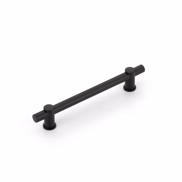 Schaub 6in Center to Center Fonce Bar Cabinet Pull Matte Black Finish - 426-MB