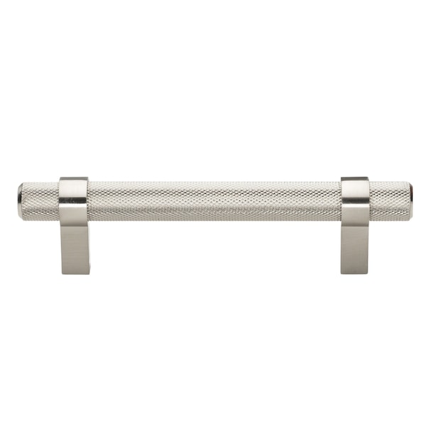 Gliderite Hardware 3-3/4 in. Center to Center Knurled Steel Bar Pull - 8006-96-SS, 10PK - 8006-96-SS-10