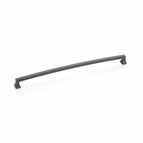 Schaub 12in Center to Center Menlo Park Arched Cabinet Pull Ancient Bronze Finish - 529-ABZ