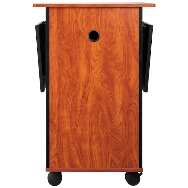 Oklahoma Sound Multimedia Cart, 38" H, 35 lb Ld Cap., Teak - MMC