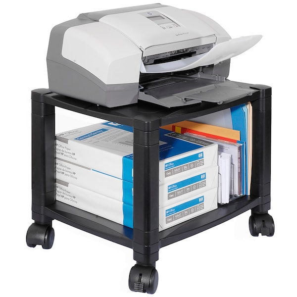 Kantek Two Shelf Mobile Printer Stand - PS510