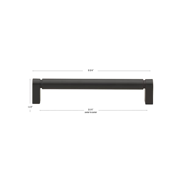 Gliderite Hardware 6-1/4 in. Center to Center Smooth Bar Pull - 4787-160-MB, 5PK - 4787-160-MB-5