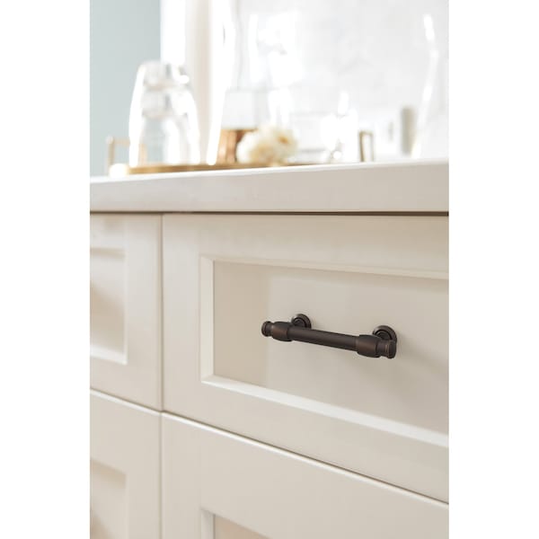 Amerock Winsome 3 inch 76mm Center-to-Center Oil Rubbed Bronze Cabinet Pull - BP36770ORB