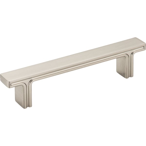 Jeffrey Alexander 96 mm Center-to-Center Satin Nickel Square Anwick Cabinet Pull - 867-96SN