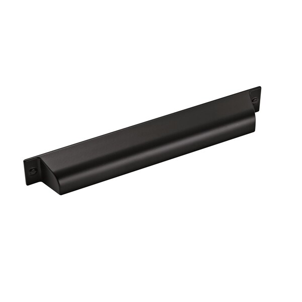 Amerock Cup Pulls Collection 7 in 178 mm Center-to-Center Flat Black Cabinet Cup Pull, 10PK - 10BX21960FB