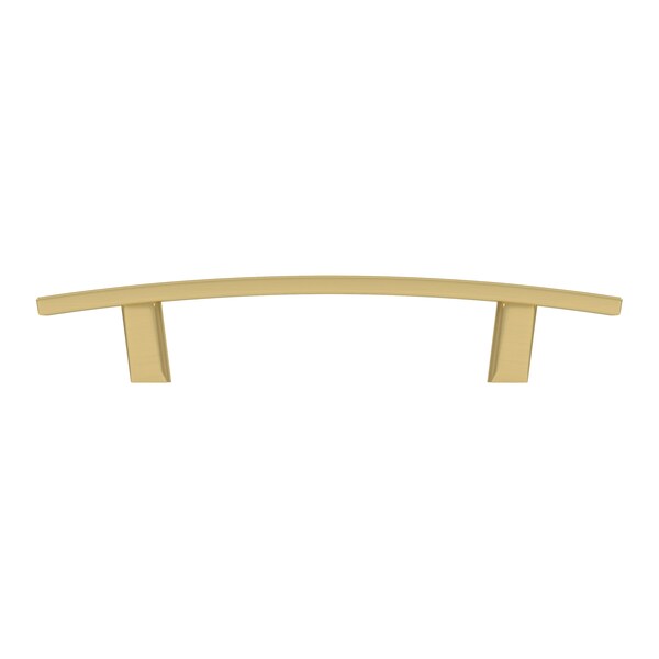 Richelieu Padova Collection 3 3/4-inch (96 mm) Satin Brass Transitional Rectangular Cabinet Bar Pull - BP65096160
