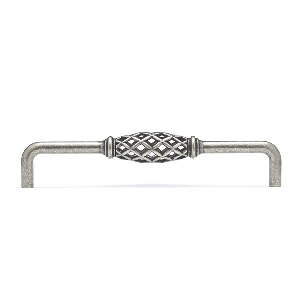 Richelieu 6-5/16 in. (160 mm) Center-to-Center Natural Iron Traditional Drawer Pull - BP767160908