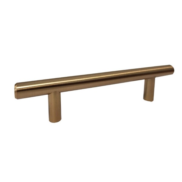 Pride Industrial 6in Bar Cabinet Pull with 3-3/4in Center to Center Rose Gold Finish - P1096RG