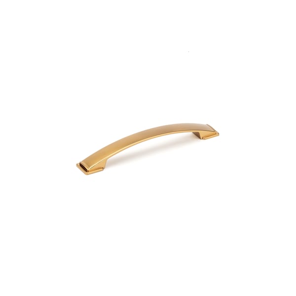Richelieu 6 5/16 in (160 mm) Center-to-Center Aurum Brushed Gold Contemporary Cabinet Pull - BP83235160158