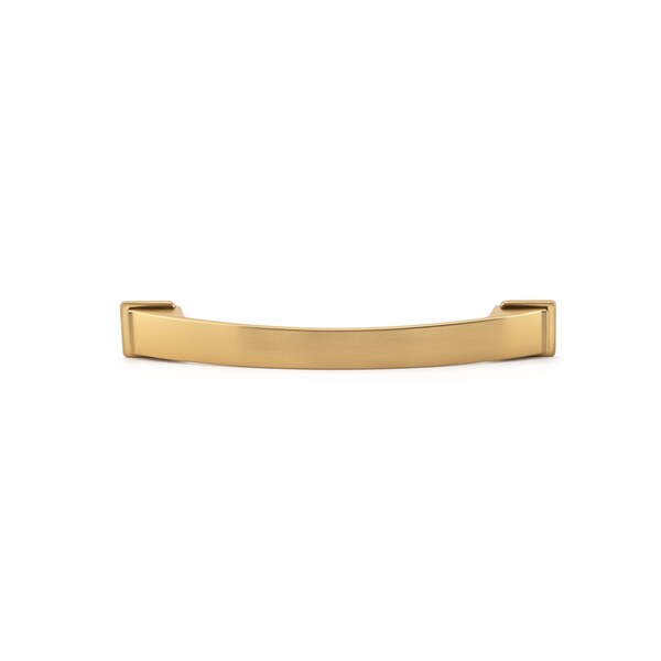 Richelieu 6 5/16 in (160 mm) Center-to-Center Aurum Brushed Gold Contemporary Cabinet Pull - BP83235160158