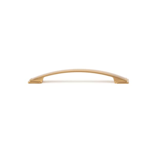 Richelieu 6 5/16 in (160 mm) Center-to-Center Aurum Brushed Gold Contemporary Cabinet Pull - BP83235160158